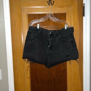 Wild Fable Black Frayed Jean Shorts
